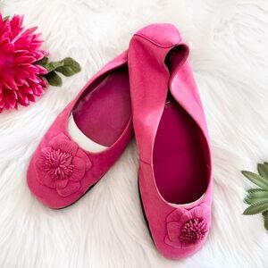 🔹4/$25- Capezio Vintage Rosette‎ Suede Flats